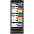 Teacher Created Resources Chalkboard Brights 14 Pocket Daily Schedule Pocket Chart, 13in x 34in 20752